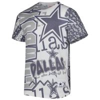 Men's Mitchell & Ness White Dallas Cowboys Jumbotron 2.0 Sublimated T-Shirt