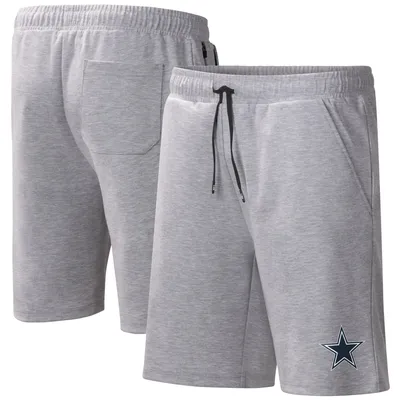 Men's MSX by Michael Strahan Heather Gray Dallas Cowboys Trainer Fleece Shorts