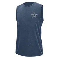 T-shirt sans manches MSX by Michael Strahan bleu marine Dallas Cowboys Warmup pour homme