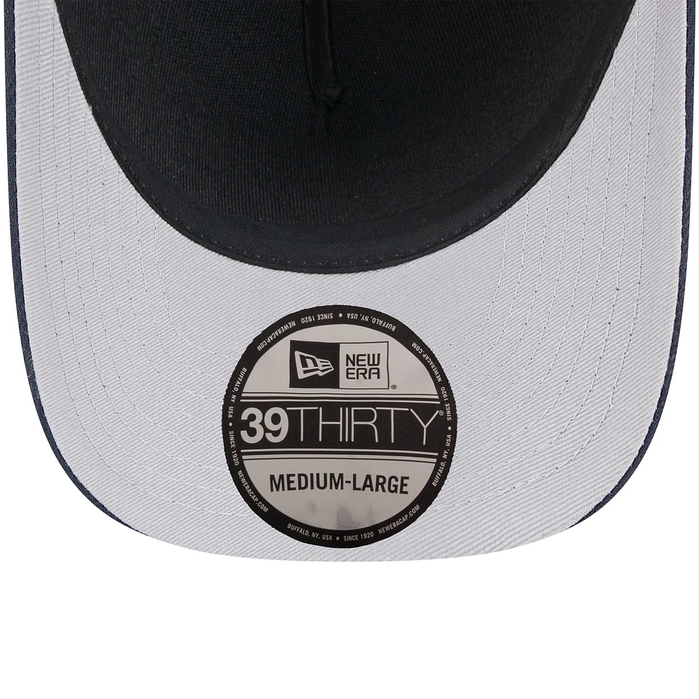Casquette New Era 39THIRTY Flex noire/bleu marine pour homme, Dallas Cowboys, draft NFL 2025