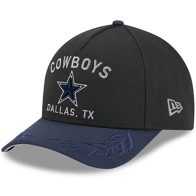 Casquette New Era 39THIRTY Flex noire/bleu marine pour homme, Dallas Cowboys, draft NFL 2025