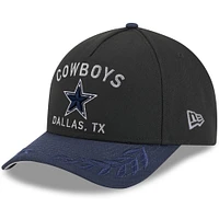 Casquette New Era 39THIRTY Flex noire/bleu marine pour homme, Dallas Cowboys, draft NFL 2025