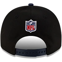 Casquette snapback 9FIFTY A-Frame noire/bleu marine pour homme des Cowboys de Dallas, draft NFL 2025