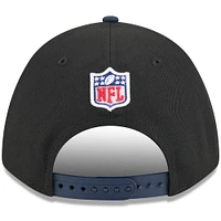 Men's New Era Black/Navy Dallas Cowboys 2025 NFL Draft 9FORTY M-Crown A-Frame Adjustable Hat