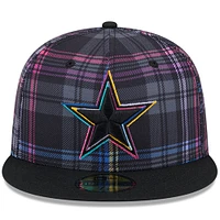 Casquette ajustée 59FIFTY NFL Crucial Catch 2024 Dallas Cowboys New Era noire pour homme