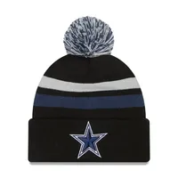 Lids Dallas Cowboys New Era Confident Cuffed Knit Hat with Pom - Navy/Black