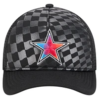 Men's New Era  Black Dallas Cowboys Gradient 9FORTY Adjustable Hat