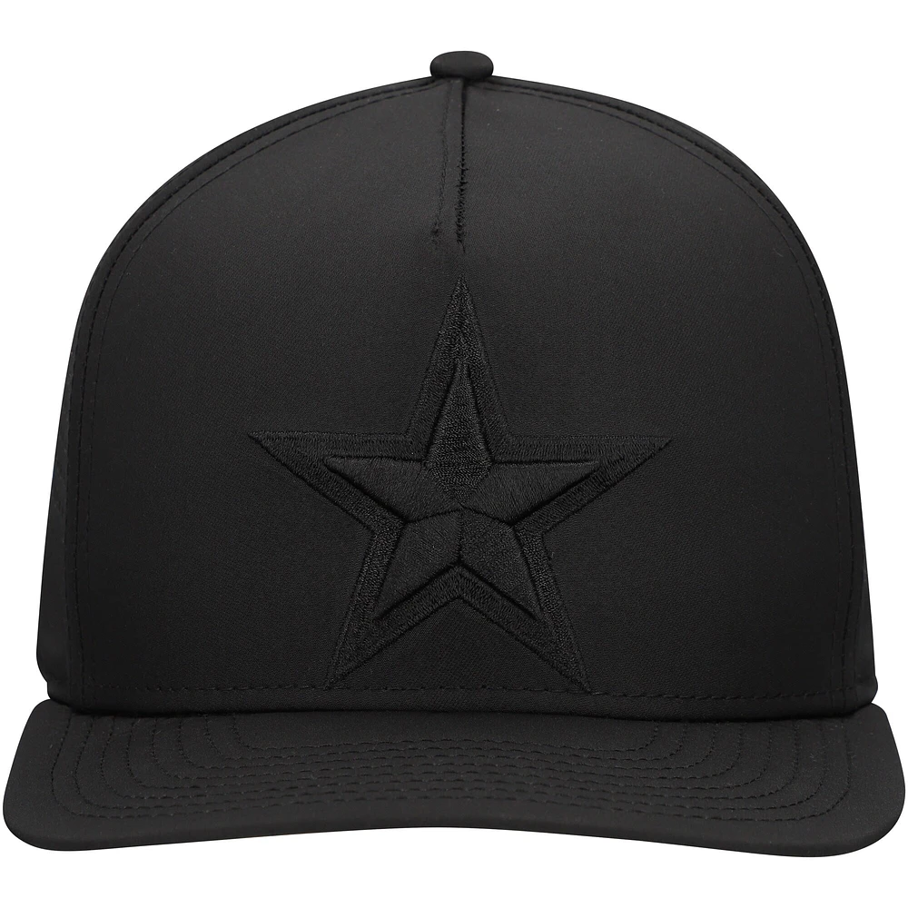 Casquette à visière plate noire New Era Dallas Cowboys Hydro A-Frame 9FIFTY pour homme