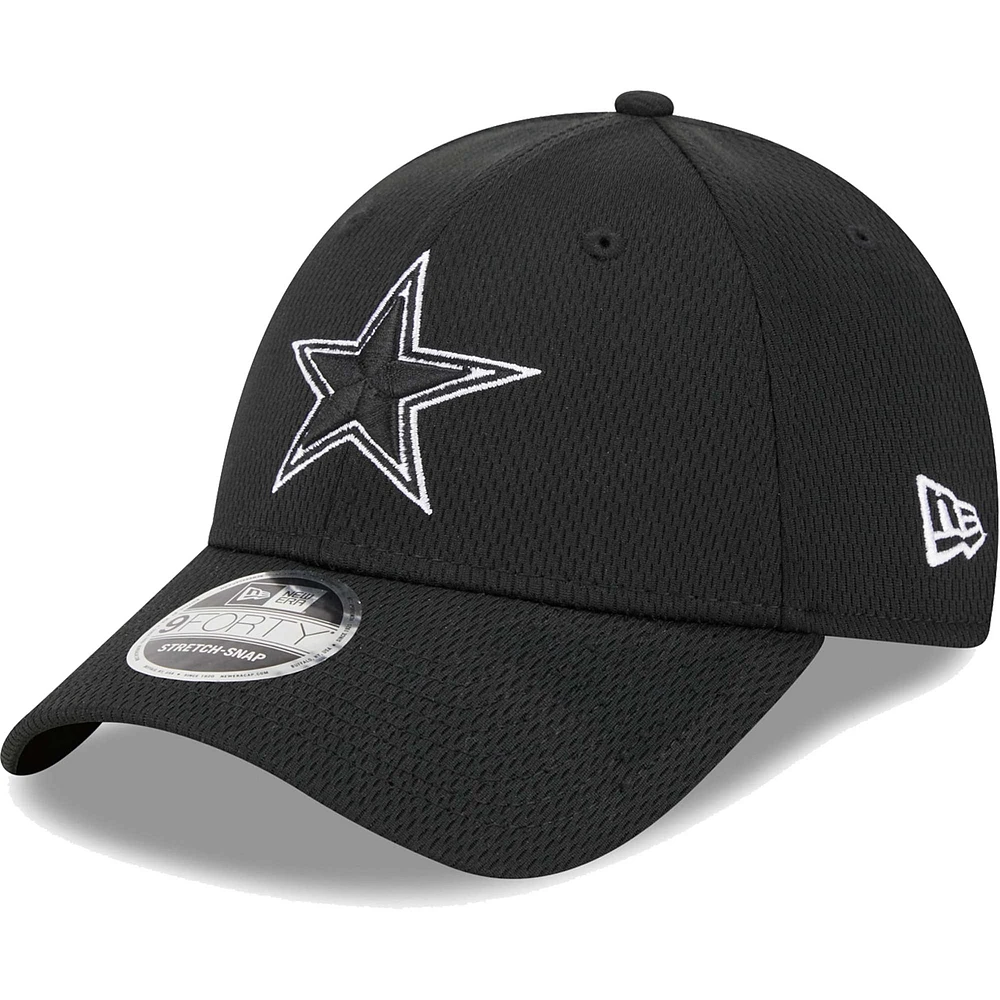 Casquette réglable Main B-Dub 9FORTY des Dallas Cowboys New Era pour homme, noire