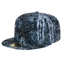 Men's New Era Black Dallas Cowboys Shibori 59FIFTY Fitted Hat