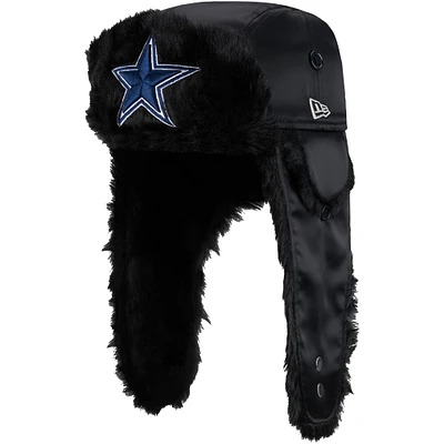 Men's New Era  Black Dallas Cowboys Trapper Hat