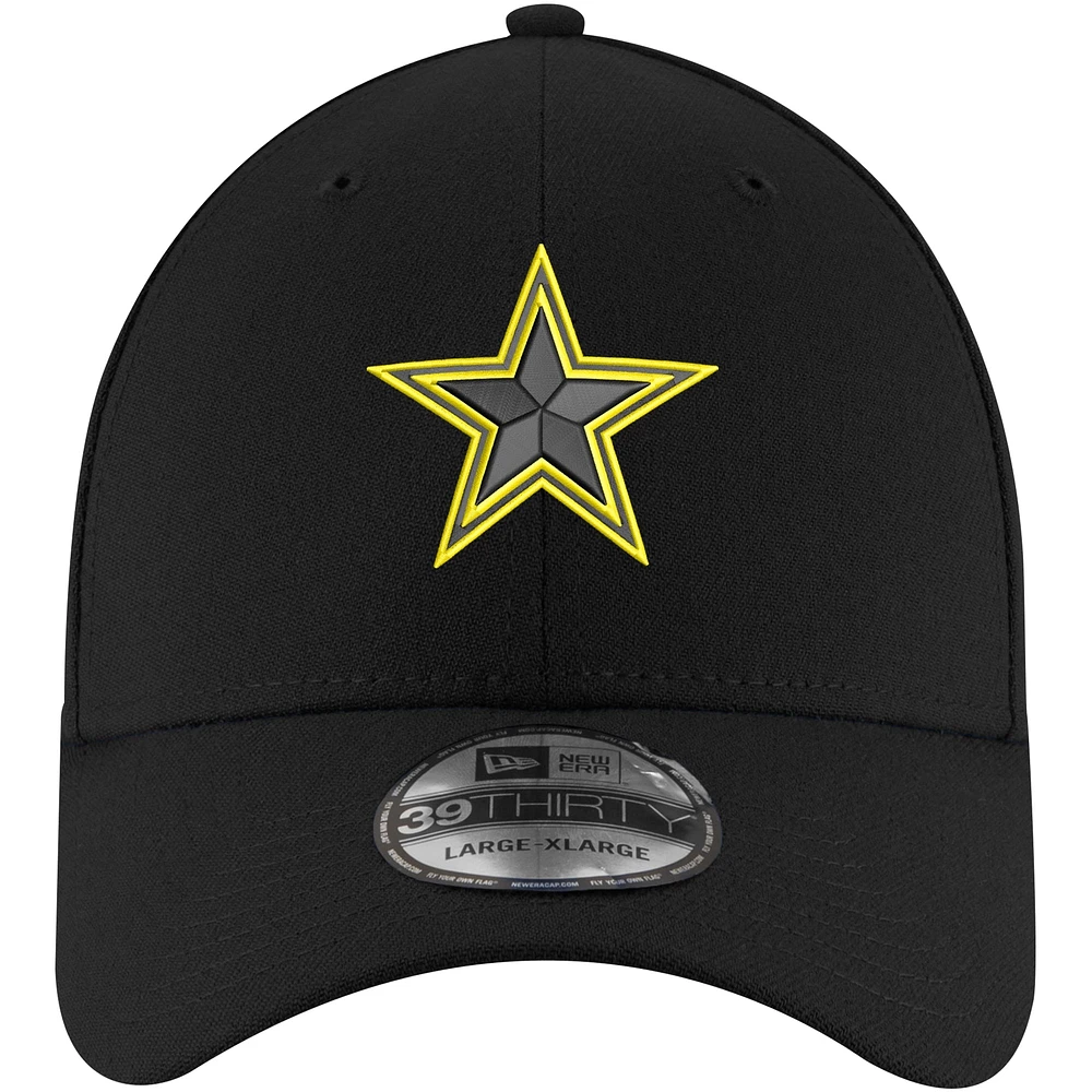 Men's New Era Black Dallas Cowboys Volt 39THIRTY Flex Hat