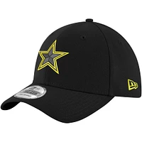 Casquette flexible Volt 39THIRTY des Dallas Cowboys New Era noire pour hommes