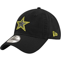 Casquette réglable noire Dallas Cowboys Volt 9TWENTY New Era pour hommes