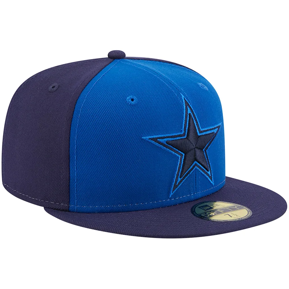 Dallas Cowboys New Era Tri-Tone 59FIFTY Fitted Hat - Blue