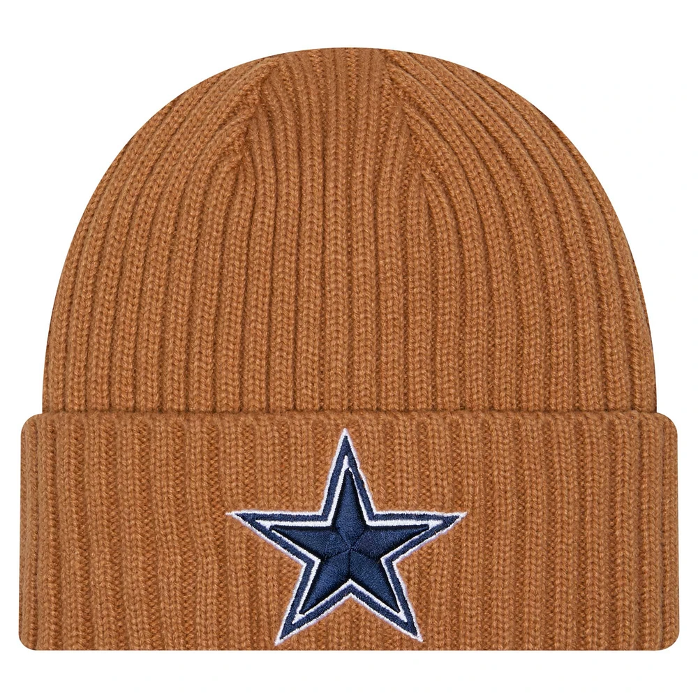 Men's New Era  Brown Dallas Cowboys Color Pack Cuffed Knit Hat