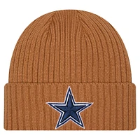 Men's New Era  Brown Dallas Cowboys Color Pack Cuffed Knit Hat