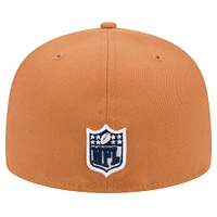 Men's New Era Brown Dallas Cowboys Color Pack Side Patch 59FIFTY Fitted Hat