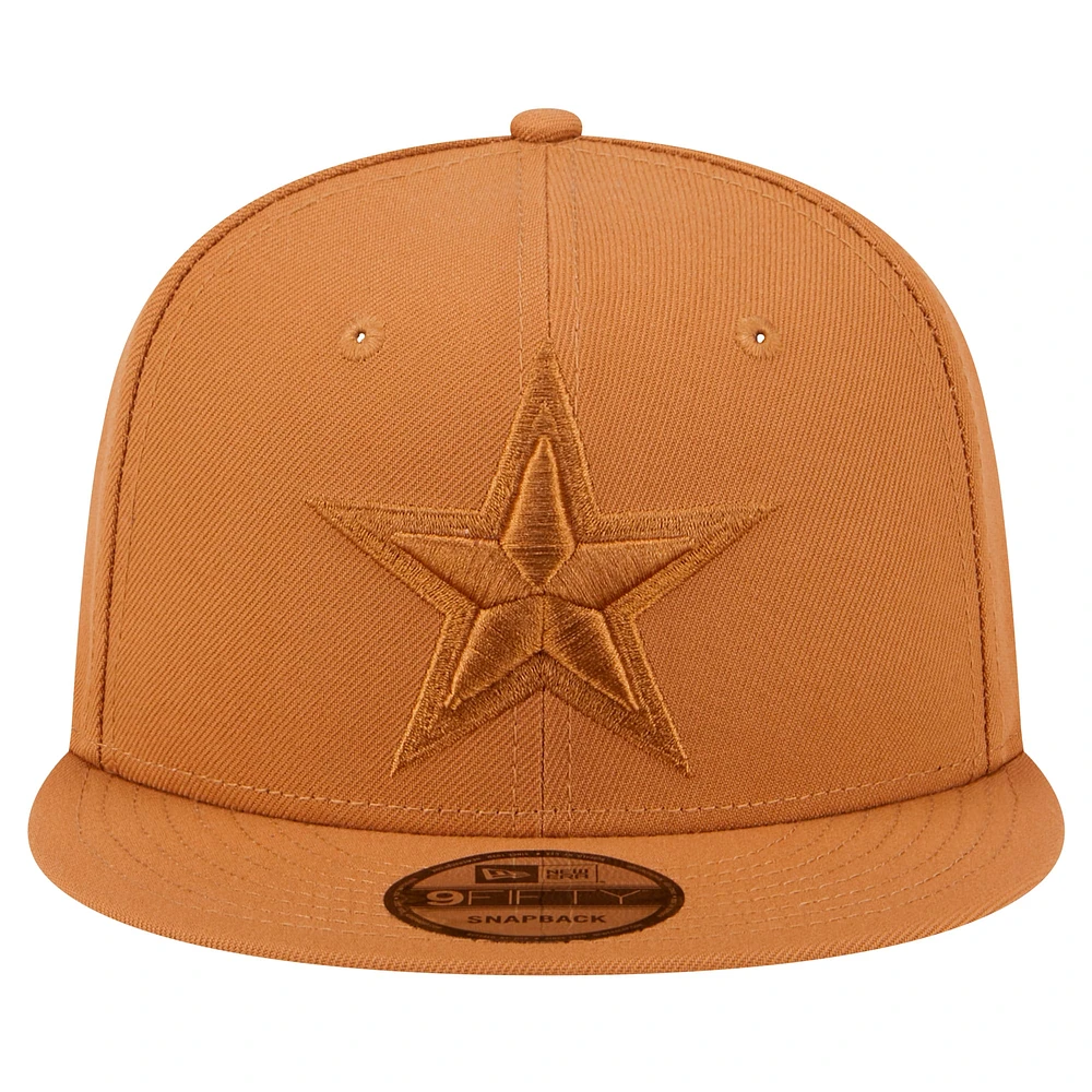 Men's New Era Brown Dallas Cowboys Tonal Color Pack 9FIFTY Snapback Hat