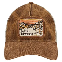 Casquette ajustable 9TWENTY A-Frame marron des Cowboys de Dallas pour homme de New Era