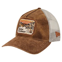 Casquette ajustable 9TWENTY A-Frame marron des Cowboys de Dallas pour homme de New Era