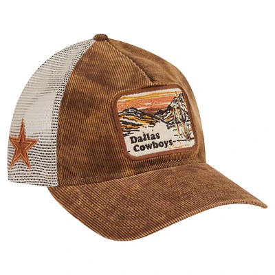 Casquette ajustable 9TWENTY A-Frame marron des Cowboys de Dallas pour homme de New Era