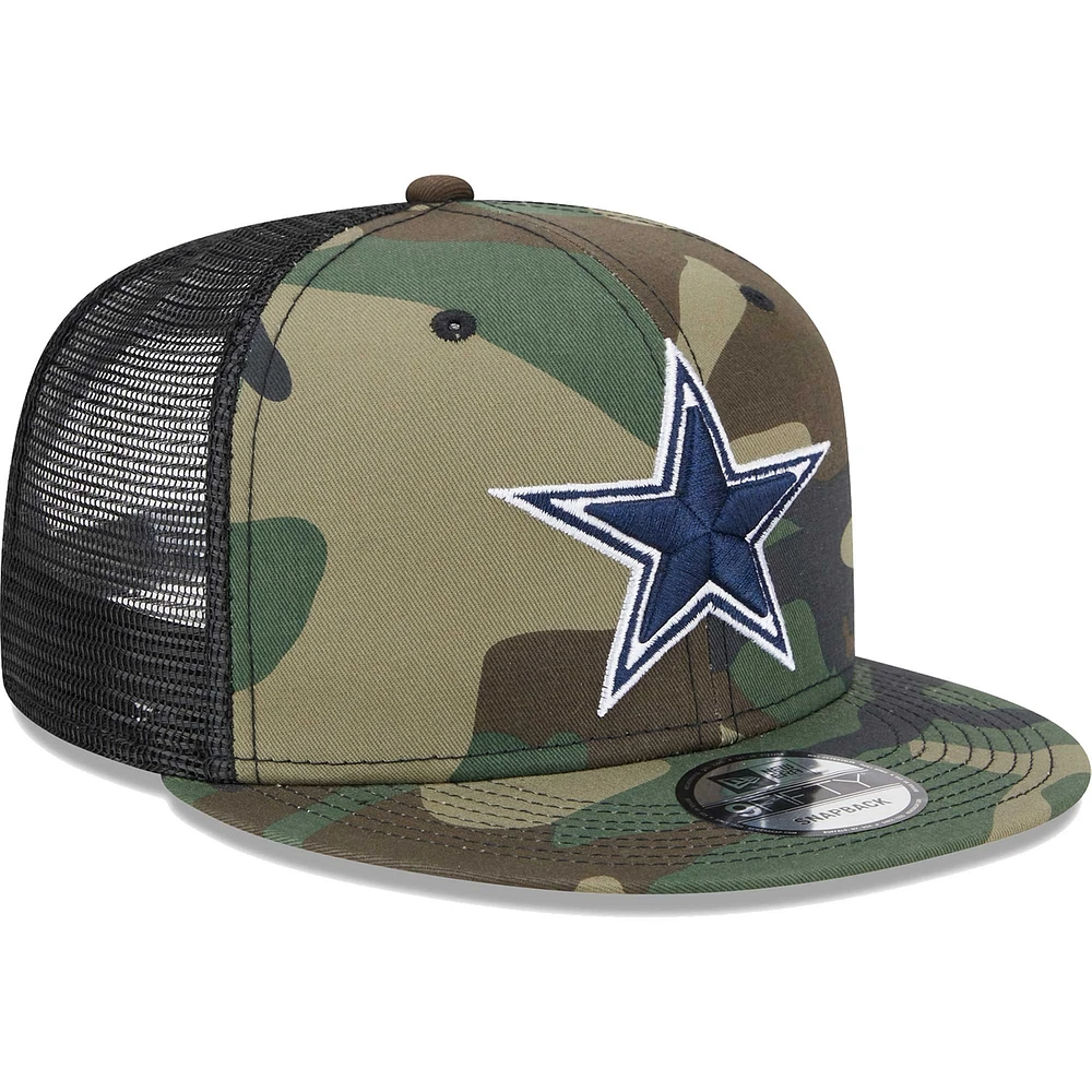 Men's New Era Camo Dallas Cowboys  Main Trucker 9FIFTY Snapback Hat