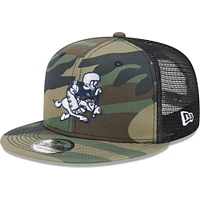 Men's New Era Camo Dallas Cowboys Retro Joe Main Trucker 9FIFTY Snapback Hat