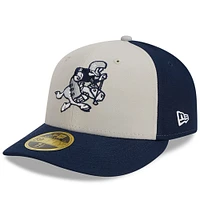 Casquette ajustée 59FIFTY pour homme des Dallas Cowboys 2023 Sideline Historic Low Profile crème/bleu marine New Era