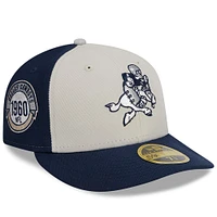 Men's New Era  Cream/Navy Dallas Cowboys 2023 Sideline Historic Low Profile 59FIFTY Fitted Hat