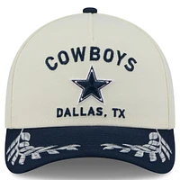 Casquette ajustable New Era 9FORTY A-Frame M-Crown pour homme, crème/bleu marine, Dallas Cowboys, draft NFL 2025