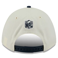 Casquette ajustable New Era 9FORTY A-Frame M-Crown pour homme, crème/bleu marine, Dallas Cowboys, draft NFL 2025