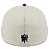 Men's New Era Cream/Navy Dallas Cowboys 2025 NFL Draft A-Frame 59FIFTY Fitted Hat