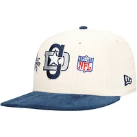 Men's New Era Cream/Navy Dallas Cowboys  Corduroy 59FIFTY Fitted Hat