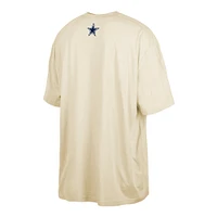 T-shirt pour homme New Era crème Dallas Cowboys 2023 NFL Draft Big & Tall