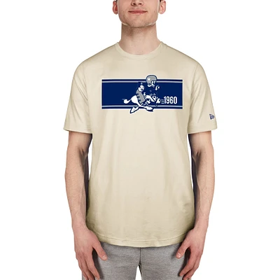 T-shirt historique crème pour hommes des Dallas Cowboys Third Down Big & Tall de New Era