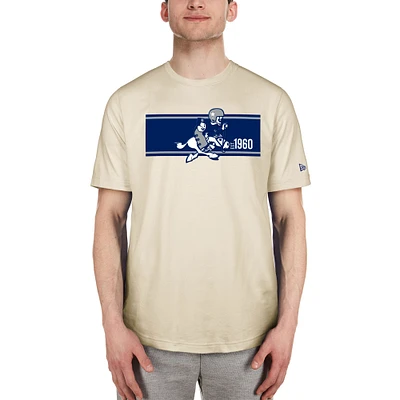 Men's New Era Cream Dallas Cowboys Third Down Historic T-Shirt