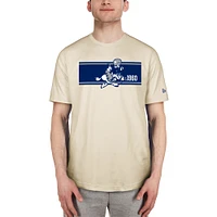 Men's New Era Cream Dallas Cowboys Third Down Historic T-Shirt