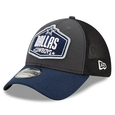 Dallas Cowboys New Era 2021 NFL Draft Trucker 39THIRTY Flex Hat - Graphite/Navy