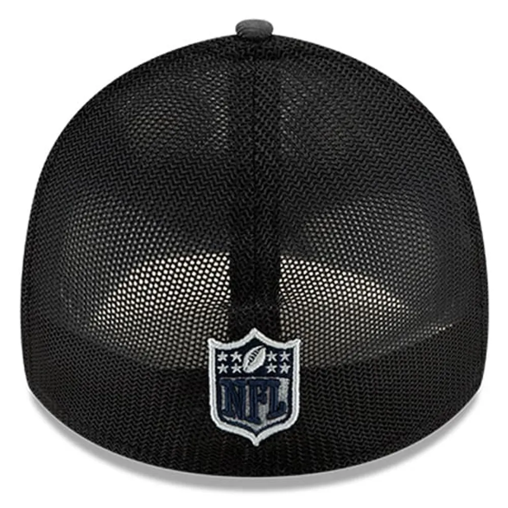 Casquette 39THIRTY Flex Trucker 2021 NFL Draft Graphite/Bleu marine Dallas Cowboys New Era pour homme