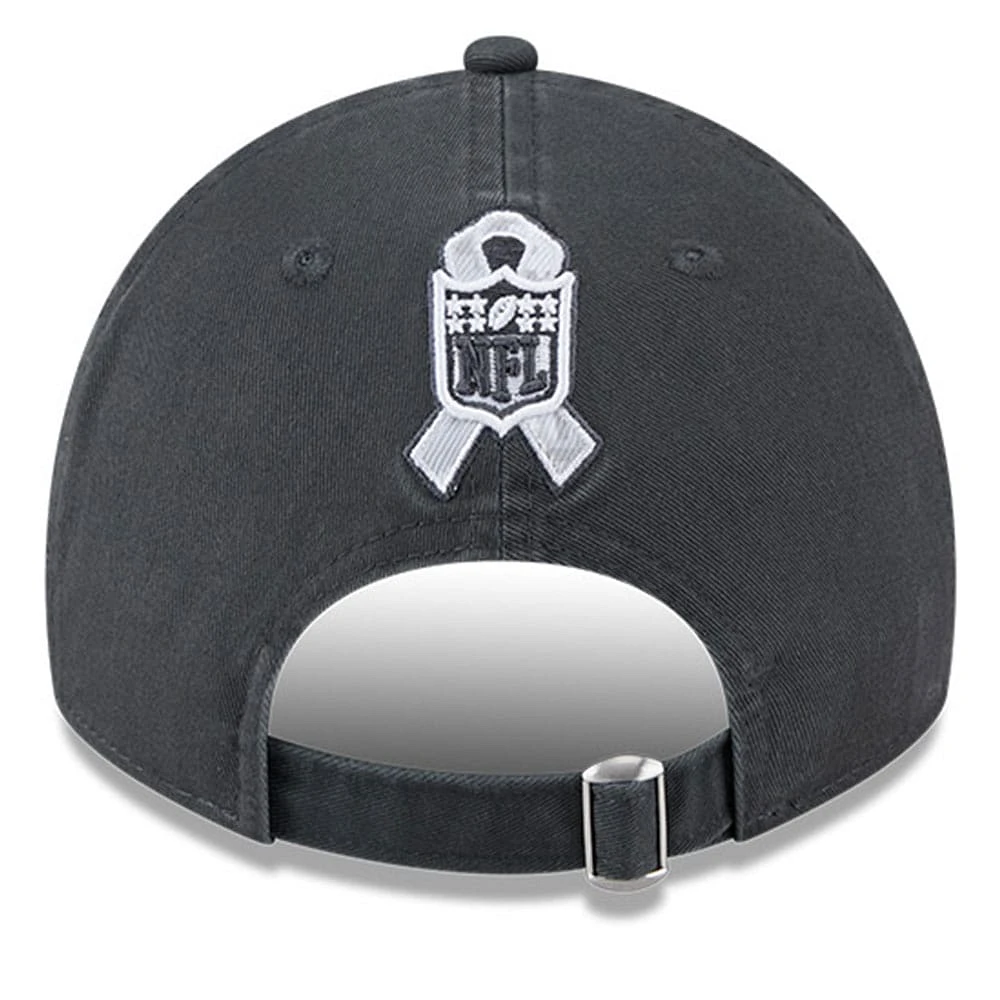 Men's New Era  Graphite Dallas Cowboys 2024 Salute To Service 9TWENTY Adjustable Hat