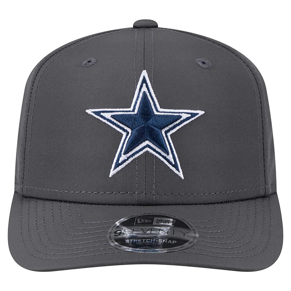 Men's New Era Graphite Dallas Cowboys 9SEVENTY Stretch-Snap Hat