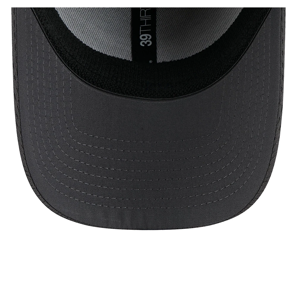 Casquette New Era Graphite Dallas Cowboys Main 39THIRTY Flex pour homme