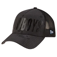 Men's New Era Graphite Dallas Cowboys Midnight Ink Tonal A-Frame 9FORTY Adjustable Hat