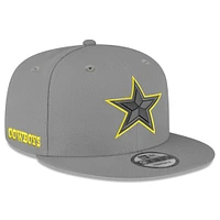 Men's New Era Graphite Dallas Cowboys Volt 9FIFTY Snapback Hat