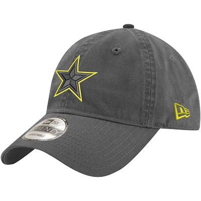 Casquette réglable New Era Graphite Dallas Cowboys Volt 9TWENTY pour hommes