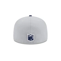 Casquette ajustée bicolore 59FIFTY Dallas Cowboys gris/bleu marine New Era pour homme
