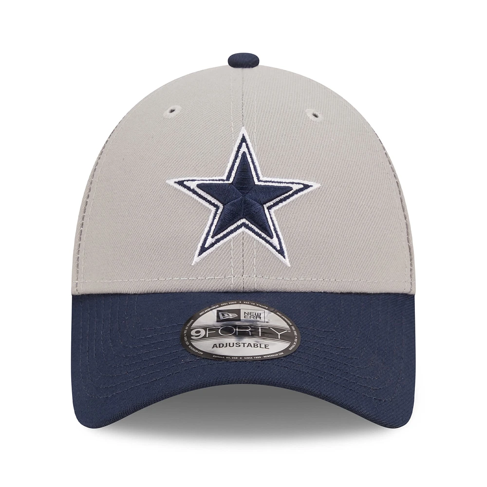 Men's New Era Gray/Navy Dallas Cowboys The League 2Tone 9FORTY Adjustable Hat