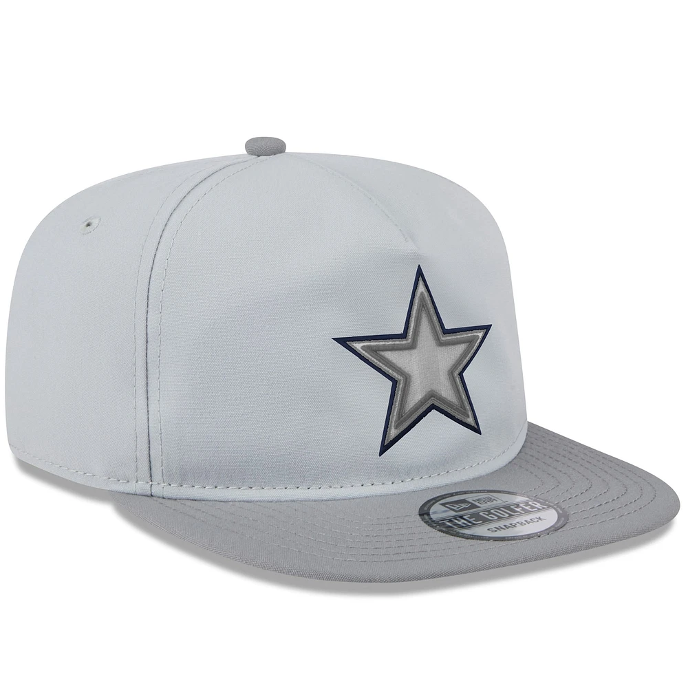 Men's New Era Gray Dallas Cowboys 2024 NFL Training Camp Golfer Snapback Hat