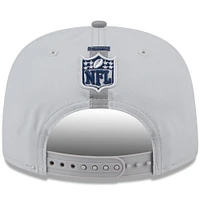 Casquette Snapback de golfeur New Era pour hommes des Dallas Cowboys 2024 NFL Training Camp, grise